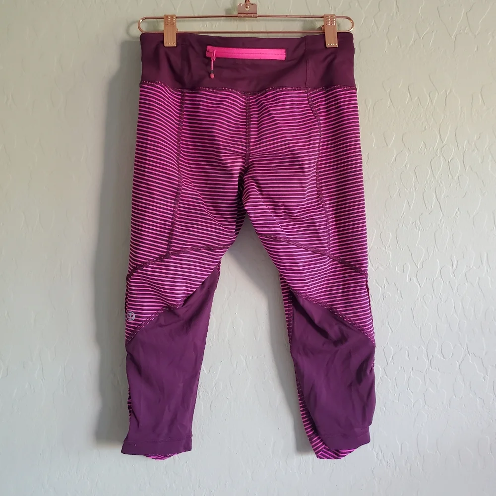 Lululemon Run for your Life‎ Crop Sz 4